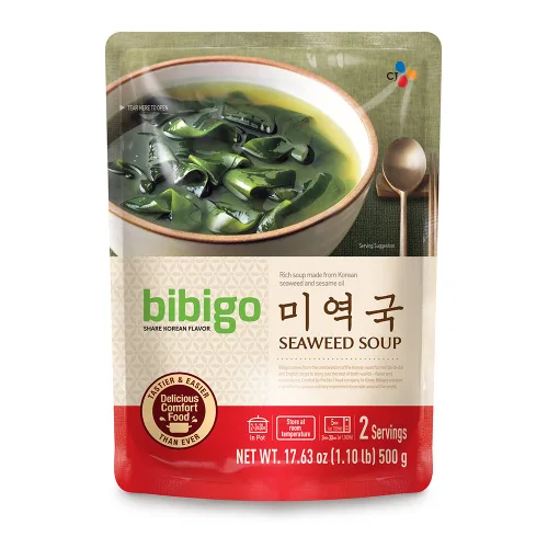 bibigo Sopa coreana de algas, Miyeok-Guk, lista para comer, 17 onzas (paquete de 1)
