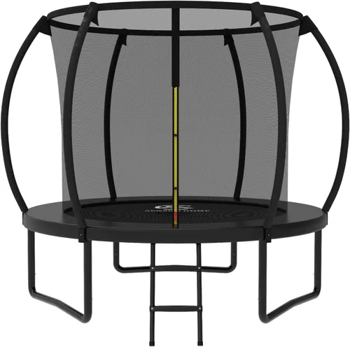 ACWARM HOME Trampoline Outdoor 8/10/12/14FT Trampoline with Safety Net - Recreational Trampolines for Kids and Adults - Anti-Rust Coated Frame -