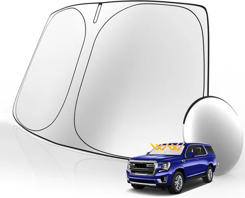 Vista 14 de Parasol para parabrisas, accesorios para parabrisas delantero, protector solar personalizado, diseño de doble capa