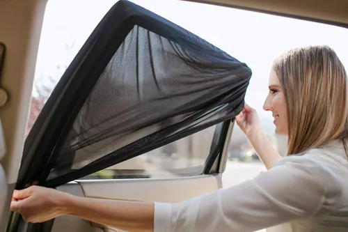 Vista 7 de Magnelex Parasol para parabrisas de automóvil y pantalla lateral de malla elástica (paquete de 2)