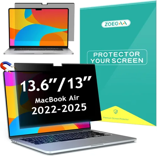 Vista 17 de ZOEGAA Pantalla de privacidad para MacBook Pro de 13 pulgadas (2012-2015), protector de pantalla de privacidad magnético extraíble anti luz azul