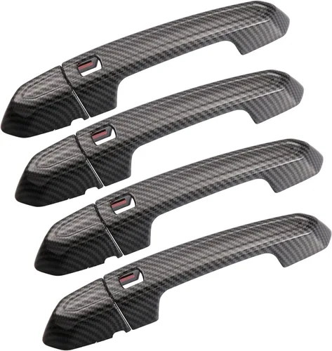 X AUTOHAUX Kit de cubierta de manija de puerta exterior exterior delantera trasera izquierda derecha para Cadillac XT4 XT5 XT6 CT4 CT6 CTS ATS XTS