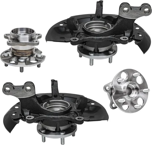 Vista 587 de Detroit Axle - Kit de cubos de rodamiento de rueda delantera de 6 piezas para Dodge Dart 2013-2016, Chrysler 200 2015-2017, 2 cojinetes de rueda
