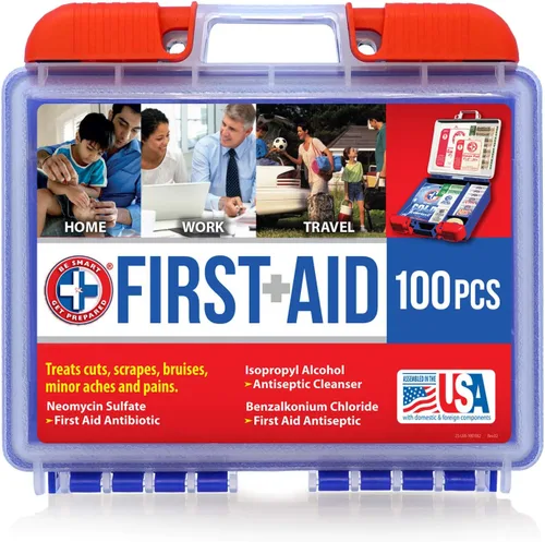 Vista 5 de Apollo Tools Original - Juego de herramientas para el hogar de 39 piezas en caja de herramientas y sé inteligente, prepárate, kit de primeros