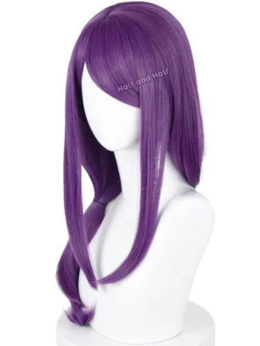 Vista 38 de Peluca corta y recta de anime para cosplay de anime de 14 pulgadas, peluca