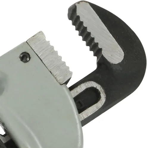 Vista 5 de uxcell Llave de tubo recta de mandíbula de gancho resistente con mango de aluminio de 8 pulgadas