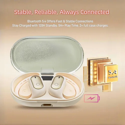 Vista 7 de Auriculares inalámbricos, Bluetooth impermeables para deportes, correr con micrófonos ENC con cancelación de ruido, graves profundos sobre la oreja