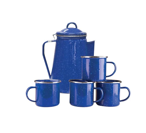 Vista 14 de Cafetera percoladora de esmalte Stansport de 8 tazas