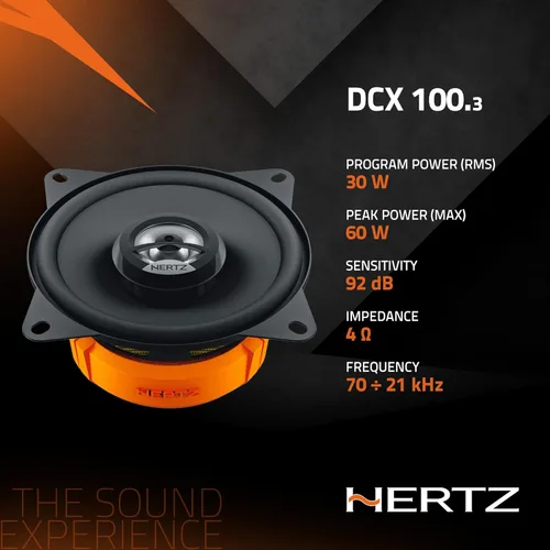 Vista 5 de HERTZ Dieci Series DCX-1003 Altavoces coaxiales bidireccionales de 4" - Par