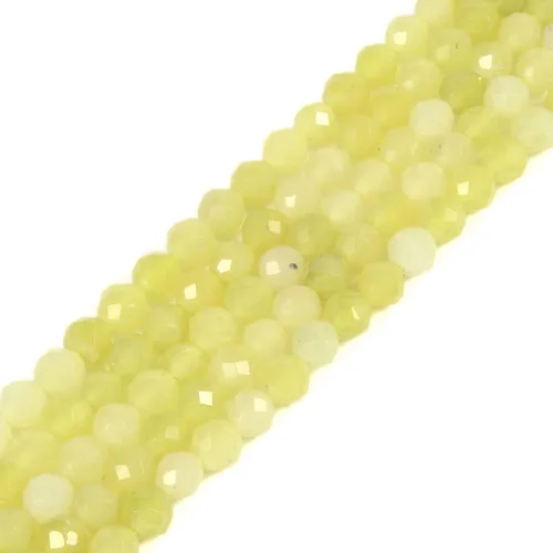 Vista 62 de Cuentas Redondas Facetadas de Ópalo Verde de 4 mm Sueltas de 16 Pulgadas para Hacer Joyas