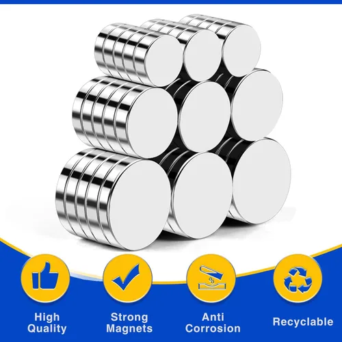Vista 4 de 150 piezas de imanes pequeños, 3 tamaños surtidos de imanes de tierras raras en miniatura para refrigerador, para ciencia, bricolaje