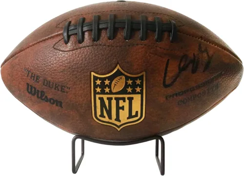 HillSpring Metal Football Display Stand, Base Holder for Basketball, Bowling, Soccer, Volleyball, Rugby and Other Autographed Balls