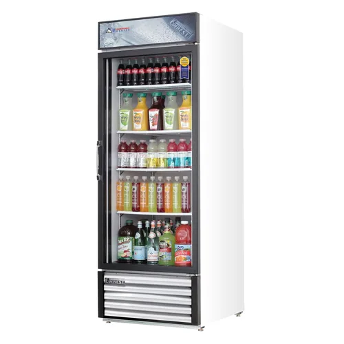 Everest EMGR24 Merchandising Refrigerador 1 Puerta de Cristal, 115 V, NSF - 25 pies cúbicos