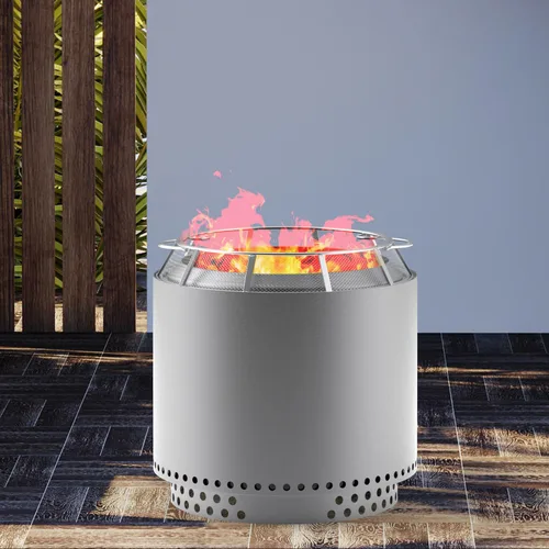 Vista 6 de Pantalla protectora de chispas para fogatas, pantalla protectora de malla para estufa individual Yukon Shield, accesorios portátiles para fogatas al