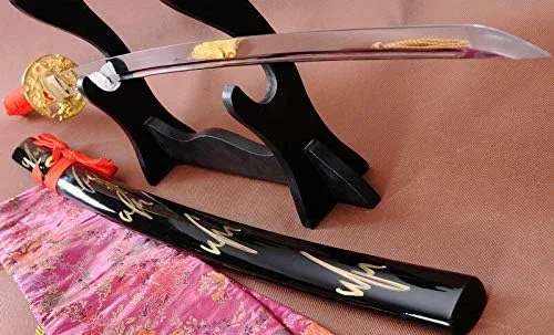 Vista 6 de 41" Handmade FullTang Blade Japanese Samurai Battle Ready Sword Katana Dragon Tsuba