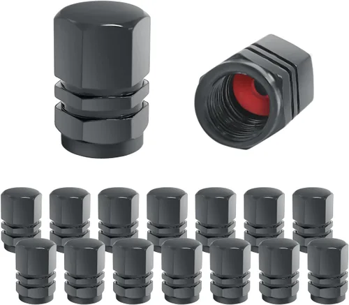 Vista 10 de Fekey&JF 16 tapones para válvulas de neumáticos de automóvil, impermeables, herméticas, universales, para automóviles, bicicletas, camiones, Rosado