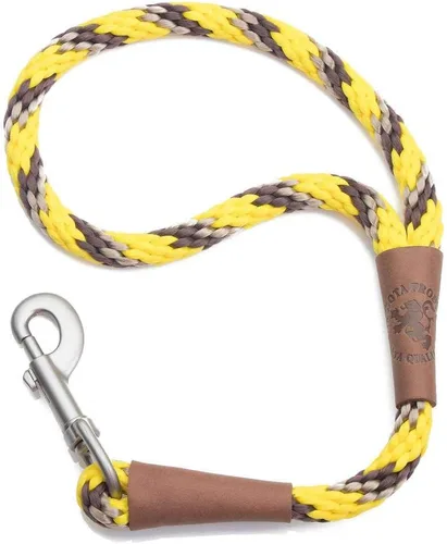 Vista 16 de Mendota Pet Correa de tráfico – Correa corta para perro – Fabricada en los Estados Unidos – Azul Night Viz, 1/2 pulgadas x 16 pulgadas