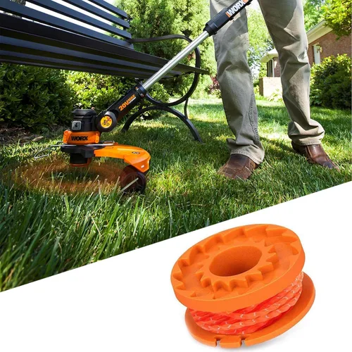 Vista 7 de LEIMO - Carrete para desbrozadora, compatible con carretes de desbrozadora Worx de cordón, recarga de línea de desbrozadora, 0.065 pulgadas