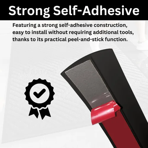 Vista 6 de Tira de Transición de Piso Autoadhesiva para Alfombra, Madera, Azulejo, Vinilo, Piso Laminado, Cubierta de Transición, Borde, Ribete, Espacio