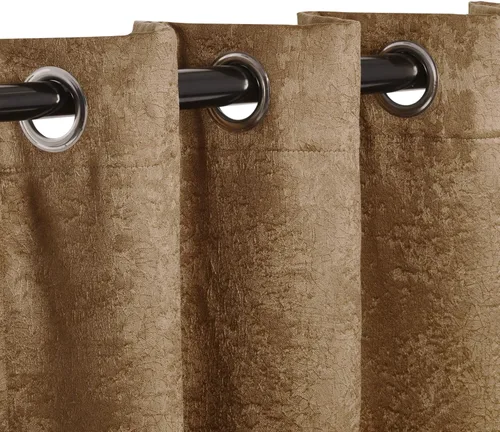 Vista 2 de BLUENILEMILLS Paneles de cortinas opacas para oscurecer la habitación con 8 ojales, cortinas perfectas para ventanas de cocina, dormitorio o sala