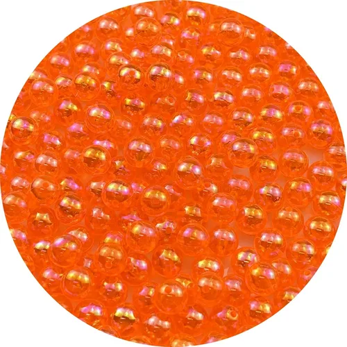 Vista 53 de 2000 cuentas redondas acrílicas de 0.157 pulgadas (0.157 in), cuentas espaciadoras de colores AB con agujero para bricolaje, pulseras, collares