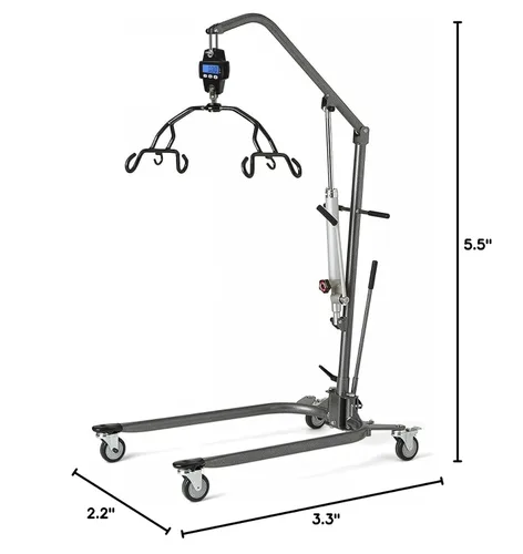 Vista 6 de SIKE Escala económica de elevación de pacientes en el hogar hidráulico con kit de enlace de conexión universal de acero inoxidable, tenga en cuenta