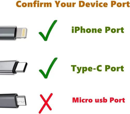 Vista 2 de Ventilador tipo USB C 2 en 1, para iPhone todas las series 7 8 X 11 12 13 14 15 16 17 XS XR Plus Mini Pro Max SE, para Samsung Galaxy S, Z Fold