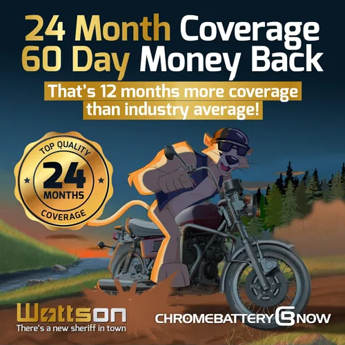 Vista 8 de CHROMEBATTERY NOW YTX9-BS 12V 120 CCA AGM – Batería de 8Ah libre de mantenimiento para ATV, motocicleta, scooter, moto acuática – Terminal de tuerca