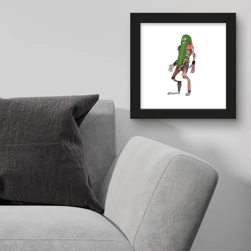 Vista 4 de Trends International Gallery Pops Cartoon Network Rick and Morty - Póster de pared de Pickle Rick Rat Suit de pared, 12 x 12 pulgadas, versión