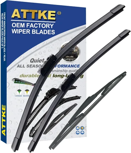 Vista 18 de ATTKE Limpiaparabrisas trasero, limpiaparabrisas trasero de 10 pulgadas para Jeep Compass 2007-2017 Jeep Patriot 2007-2017, estilo original OE