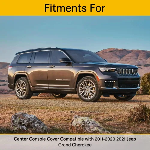 Vista 7 de A ABIGAIL Cubierta de Reposabrazos de Consola Central Compatible con Jeep Grand Cherokee 2011-2020 2021 de Cuero PU Tapa de Caja de Reposabrazos