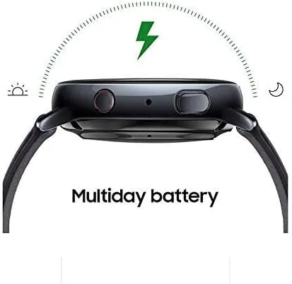 Vista 4 de Reloj Samsung Galaxy Active2 (1.732in), negro (acero inoxidable - LTE desbloqueado) - SM-R825USKAXAR (versión y garantía de EE. UU.) (renovado)