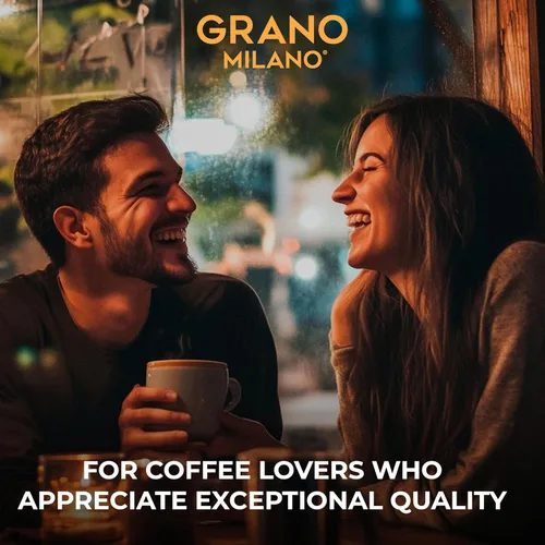 Vista 5 de Grano Milano Cápsulas de café Brasile – 50 cápsulas de café de aluminio compatibles con la línea original de Nespresso, 100% arábica tostado medio