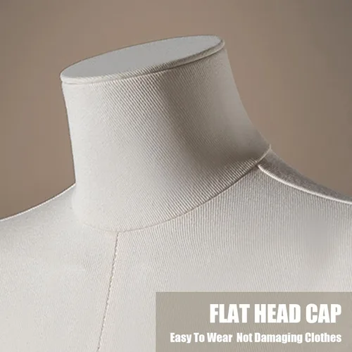 Vista 3 de Adjustable Female Dress Form Mannequin with Metal Base Stand - Perfect for Clothing Display, Sewing Projects, and Tailoring - Versatile Height