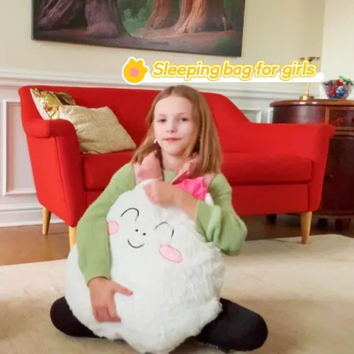 Vista 2 de Saco de Dormir para Niños, Alfombrilla para Siesta de Preescolar, Saco de Dormir para Niños Pequeños con Almohada para Guardería, Edades 3+