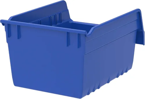 Vista 3 de Akro-Mils 30080 ShelfMax - Caja de almacenamiento de plástico, color azul, 8