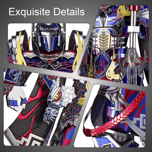 Vista 3 de Piececool Rompecabezas de metal 3D, kits de modelo Mecha, modelo de figura Titán, kits de bloques de construcción para adultos, rompecabezas 3D