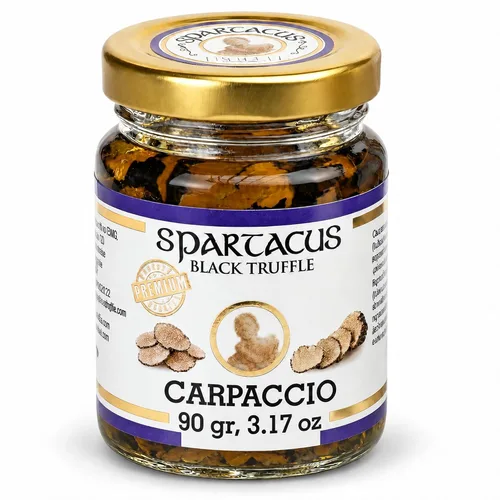 Vista 10 de Spartacus Truffle Rebanadas de carpaccio de trufa negra en aceite (1.41 oz)