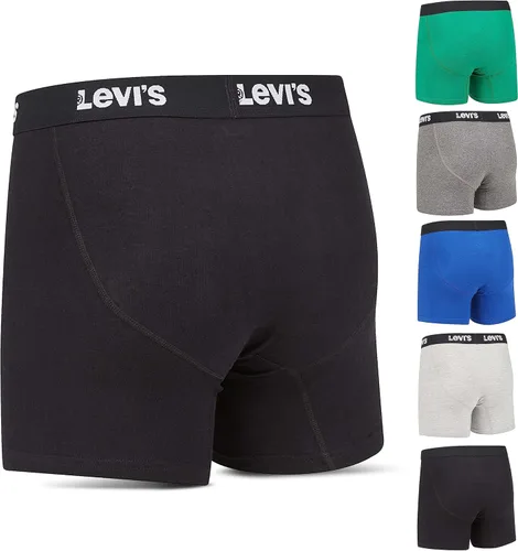 Vista 2 de Levi's Calzoncillos tipo bóxer de algodón transpirable para hombre, paquete de 6