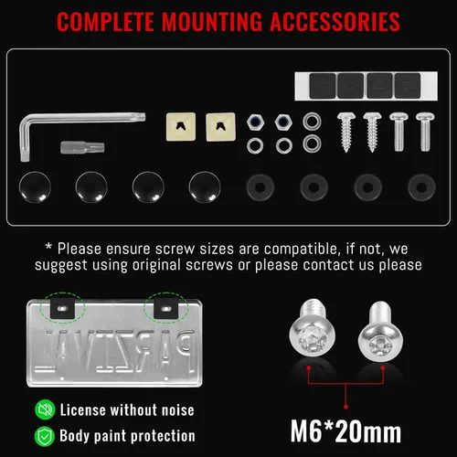 Vista 6 de Marco de matrícula de fibra de carbono real, hecho a mano, marco de matrícula de carbono 100% completo negro de 6″×12″, portamatrícula, marco