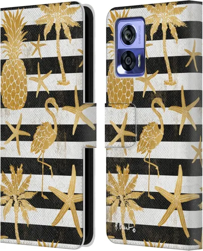 Vista 7 de Head Case Designs Officially Licensed Paul Brent Agate Mermaid Coastal Leather Book Wallet Case Cover Compatible with Motorola Edge 30 Neo 5G