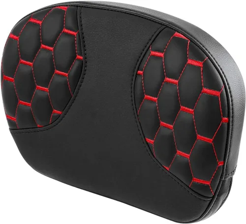 Vista 6 de C.C. RIDER Rubicon - Almohadilla desmontable para respaldo de barra de pasajero para Harley Touring Road King Street Glide Electra Glide 1994-2021