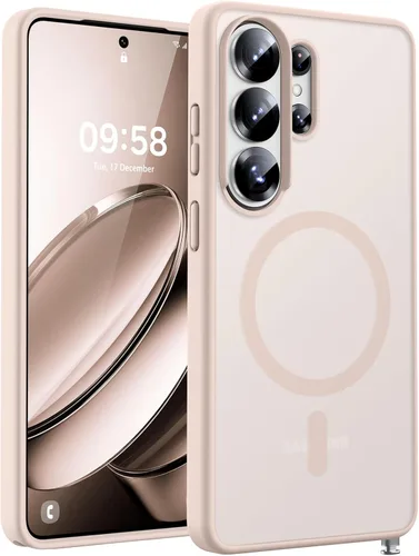 Vista 30 de TOCOL para Samsung Galaxy S22 Ultra, Funda con parte trasera dura mate translúcida [A prueba de golpes de grado militar]