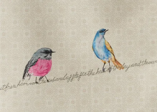 Vista 2 de Maison d' Hermine, Birdies On Wire - Juego de 2toallas de cocina multiusos de 100 % algodón, suaves, absorbentes toallas para secar platos, paños