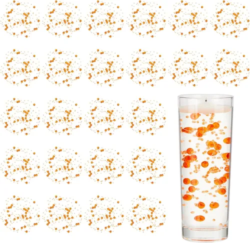 Vista 7 de Tondiamo 24 piezas de perlas artificiales para velas flotantes, perlas sintéticas, guirnalda de cuentas, decoración de centro de mesa para jarrones