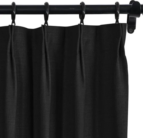Vista 10 de Fcosie Cortinas plisadas de 50 pulgadas de ancho x 63 pulgadas de largo para cortineros transversales, cortinas de oscurecimiento de habitación