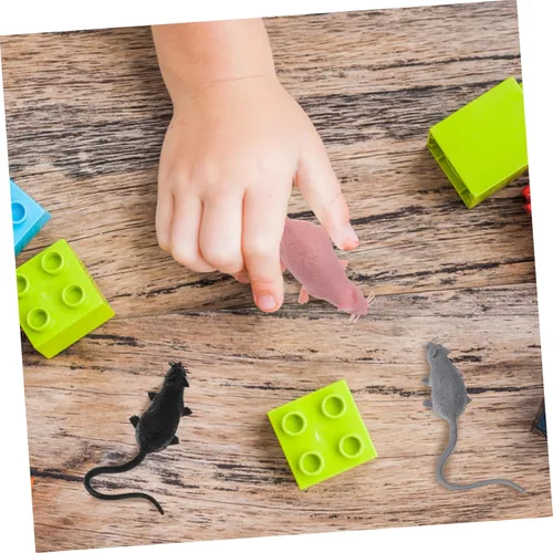 Vista 9 de VANZACK 16pcs Realistic Fake Rat Mice for Halloween Cute Miniature Garden Ornaments Safe Material for Home Decoration and Pranks