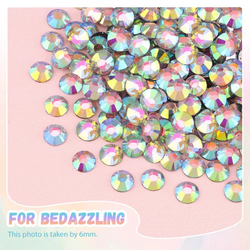 Vista 7 de 30000 diamantes de imitación de resina para decorar con 3 piezas de pegamento para joyería B7000, gemas AB de respaldo plano para manualidades