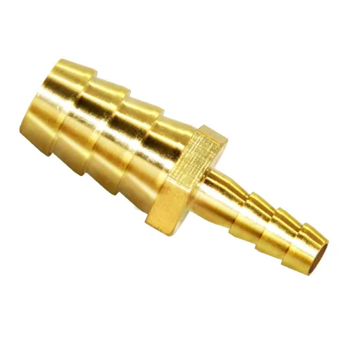 Vista 15 de Joywayus Reductor de púas de manguera de 1/2 "a 3/4" empalme reductor de ajuste de púas, unión hexagonal de latón para agua/combustible/aire