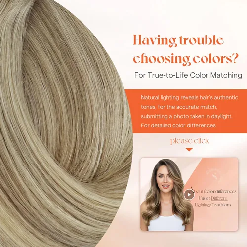 Vista 5 de Sunny Hair - Extensiones de clip de cabello humano - rubio claro mezclado con reflejos rubio dorado - 12 pulgadas, 5 unidades, 2.82 onzas